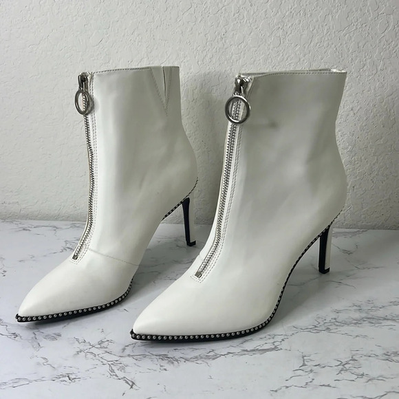 Bar III Shoes - Bar lll Briget Womens Embellished Pointed Toe Ankle Boots Size